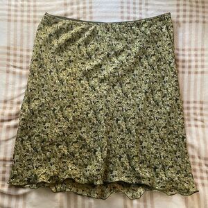 Y2K Floral Midi Skirt